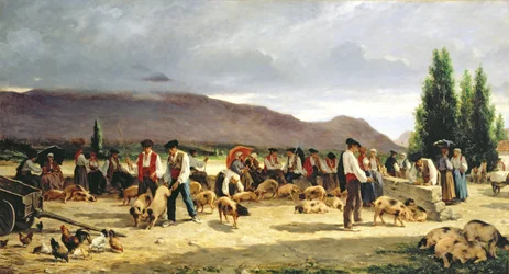 A disznópiac, 1875