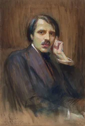 Alfred Cortot zongoraművész és zeneszerző portréja 1877-1962, 1911.
