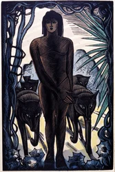 Maugli és a farkasok a dzsungelben. Rudyard Kipling „A dzsungel könyve”