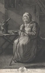 Az öregasszony, a vencei grófi hivatalból, 1782-97.