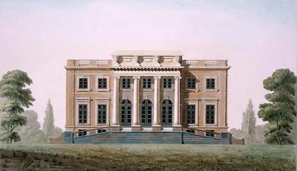 Wannegem kastélya Oudenaarde közelében, Pierre Jacques Goetghebuer „Válogatás a Holland Királyság legjelentősebb műemlékeiből, épületeiből és házaiból”, 1827-ben (akvatinta) (lásd még: 189235)