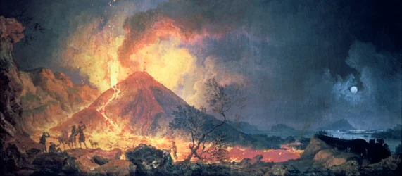A Vezúv kitörése, 1770-es évek.