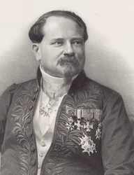 Jean-Georges Kastner zeneszerző portréja 1810-1867, 1866.