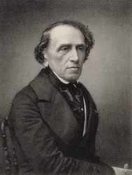 Giacomo Meyerbeer 1791-1864, 1865 zeneszerző portréja.