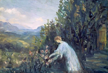 Hölgy a kertben, 1909-1911.