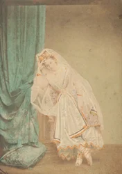 [A grófnő arany pikéruhában, mint Judit], 1860-as évek.