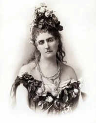 Virginia Oldoini Verasis di Castiglione grófnő (1835-1899) portréja, fénykép: Pierre Louis Pierson (1822-1913)
