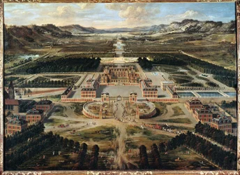 View of Versailles (festmény, vászon)
