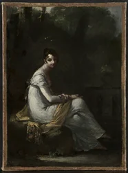 Mme. Dufresne, 1816 körül (olaj, papír, szövetre montírozva)