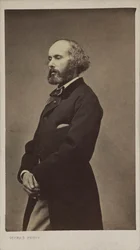 Félicien David zeneszerző portréja 1810-1876, 1876.
