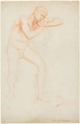 Férfi akt, 1891.