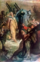 A falusi tűzoltók, részlet, 1857