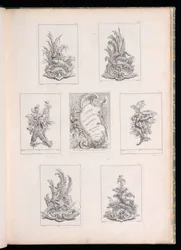 Dísztervezés két döglött madárral az Acanthus ágon, a Livre de Legumes -től