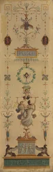 Dísztábla, 1790-es évek.