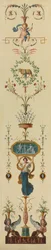 Dísztábla, 1790-es évek.