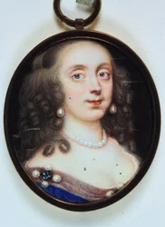 Elizabeth Rogers nevű hölgy, Mansfield vikomtné (akvarell elefántcsonton)