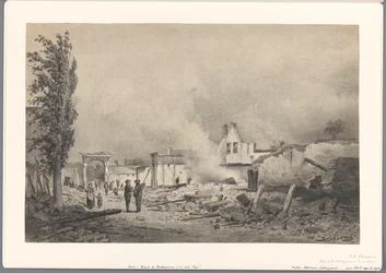 Bodegraven romjai az 1870. május 31-i tűzvész után