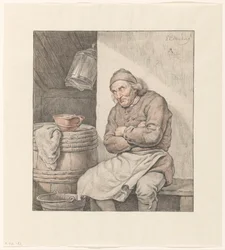 Ülő, alvó ember
