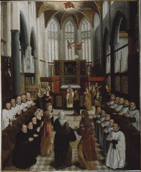A Szűz bemutatása a templomban, 1530-35 körül (olaj, vászon vászon)