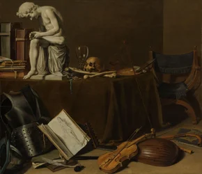 Vanitas csendélet a spinárióval