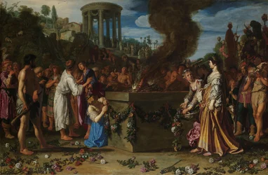 Orestes és Pylades vitatkoznak az oltárnál Orestes és Pylades vitatkoznak az oltárnál (Euripidész, Iphigenia Taurisban)