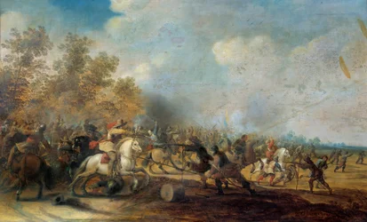 Pieter Meulener lovassági rohamfestménye (1602-1654)
