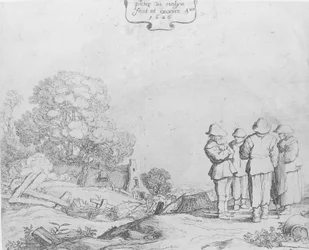 Három paraszt és egy nő, 1626.