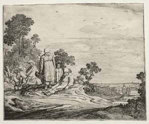 Táj parasztokkal, 1626.