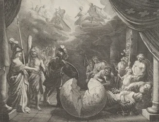 11. tábla: Allegória a franciaországi viszályról, Caspar Barlaeustól, Medicea Hospes, 1638.