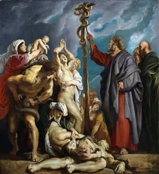 Mózes és a réz kígyó, 1609-1610.