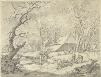 Téli táj farm