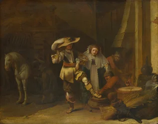 Egy férfi és egy nő az istállóban, 1630-as évek