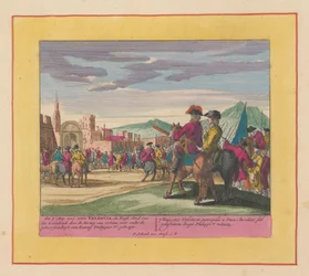 Valencia elfoglalása, 1707 A Háború Színháza, II. Károly király kezdete. Károly királyig III. Meglévő IX. Történelmi alakok egy elefántlevélen, mint csaták, ostromok a vízen és Lande-ban, a fő erődítményekkel