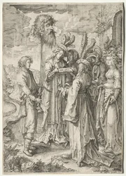 Dávid Góliát fejével, 1620-1630.