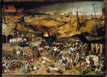 A halál diadala, 1562 körül (olaj, tábla)