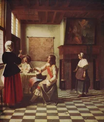 Egy holland ház belső tere, kb. 1658, kb. 1915