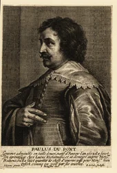 Paulus Pontius flamand metsző és festő portréja