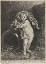 Krisztus gyermek gömbbel