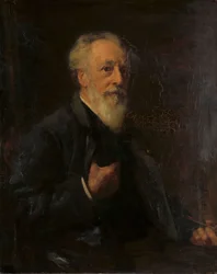 Portré J.A.B. Stroebel (1821-1905), festő