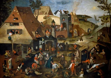 Holland Példabeszédek, 1559 körül (olaj, tábla)