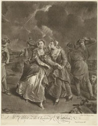 Susannah Maria Cibber színésznő Cordelia szerepében