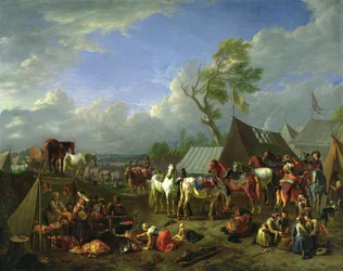 Katonai tábor, 1697 körül (olaj, vászon)