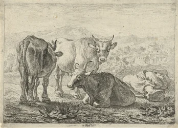 Német: Drei Rinder und ein schlafender Hirte
Francia: Les boeufs
Három marha és egy alvó pásztor