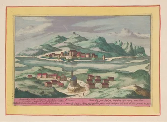 Kilátás Fuenterrabiára Fontarabie, egy város Guipiscoában, nem messze a tengertől, S. Sebastian és S. Ian de Luz között (...) (cím a tárgyon) Theatrum Hispaniae (...) (sorozat címe)