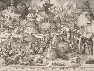 Gőg Superbia, A hét főbűn sorozatból, 1558