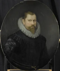 Fiatalabb Cornelis Matelieff, a Holland Kelet-Indiai Társaság rotterdami kamara igazgatója, 1602-ben megválasztott portréja