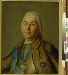 Pjotr Szemjonovics Saltykov gróf portréja, 1760