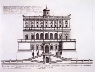 Palazzo di Caprarola, 1559-73 körül, a „Palazzi di Roma” II. részéből, 1670-es években
