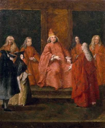 Pietro Grimani dózsa, Pietro Longhi (1701-1785) festménye, olaj, vászon, 61x50 cm
