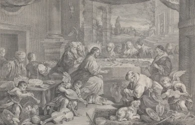 Krisztus, aki a vizet borrá változtatja a kánai menyegzőn, 1743-63.